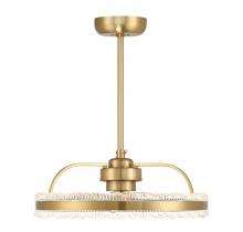 Savoy House Canada 24-FD-555-322 - Corona LED Fan D'Lier in Warm Brass