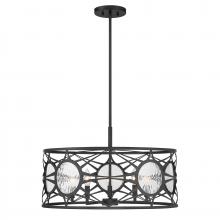 Savoy House Canada 6-5065-5-89 - Balfour 5-Light Convertible Semi-Flush or Pendant in Matte Black