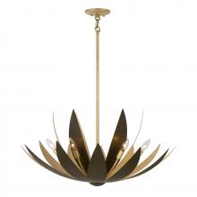 Savoy House Canada 7-4628-6-24 - Loto 6-Light Pendant in Centura and Burnished Gold by Breegan Jane