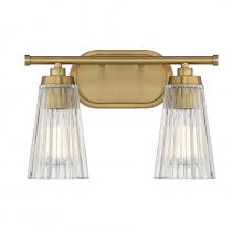 Savoy House Canada 8-1745-2-322 - Chantilly 2-Light Bathroom Vanity Light in Warm Brass