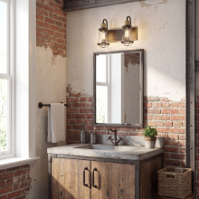 Savoy House Canada 8-1780-2-79 - Lansing 2-Light Bathroom Vanity Light in English Bronze and Warm Brass