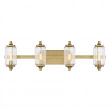 Savoy House Canada 8-3024-4-322 - Holton 4-Light Bathroom Vanity Light in Warm Brass