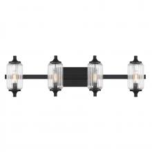 Savoy House Canada 8-3024-4-BK - Holton 4-Light Bathroom Vanity Light in Matte Black