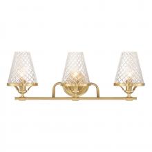 Savoy House Canada 8-3596-3-322 - Candler 3-Light Bathroom Vanity Light in Warm Brass