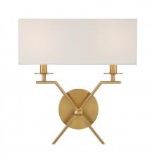 Savoy House Canada 9-3305-2-322 - Arondale 2-Light Wall Sconce in Warm Brass