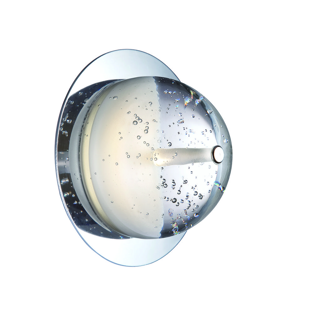 Ice, 1Lt LED Surface Mount, Chrome