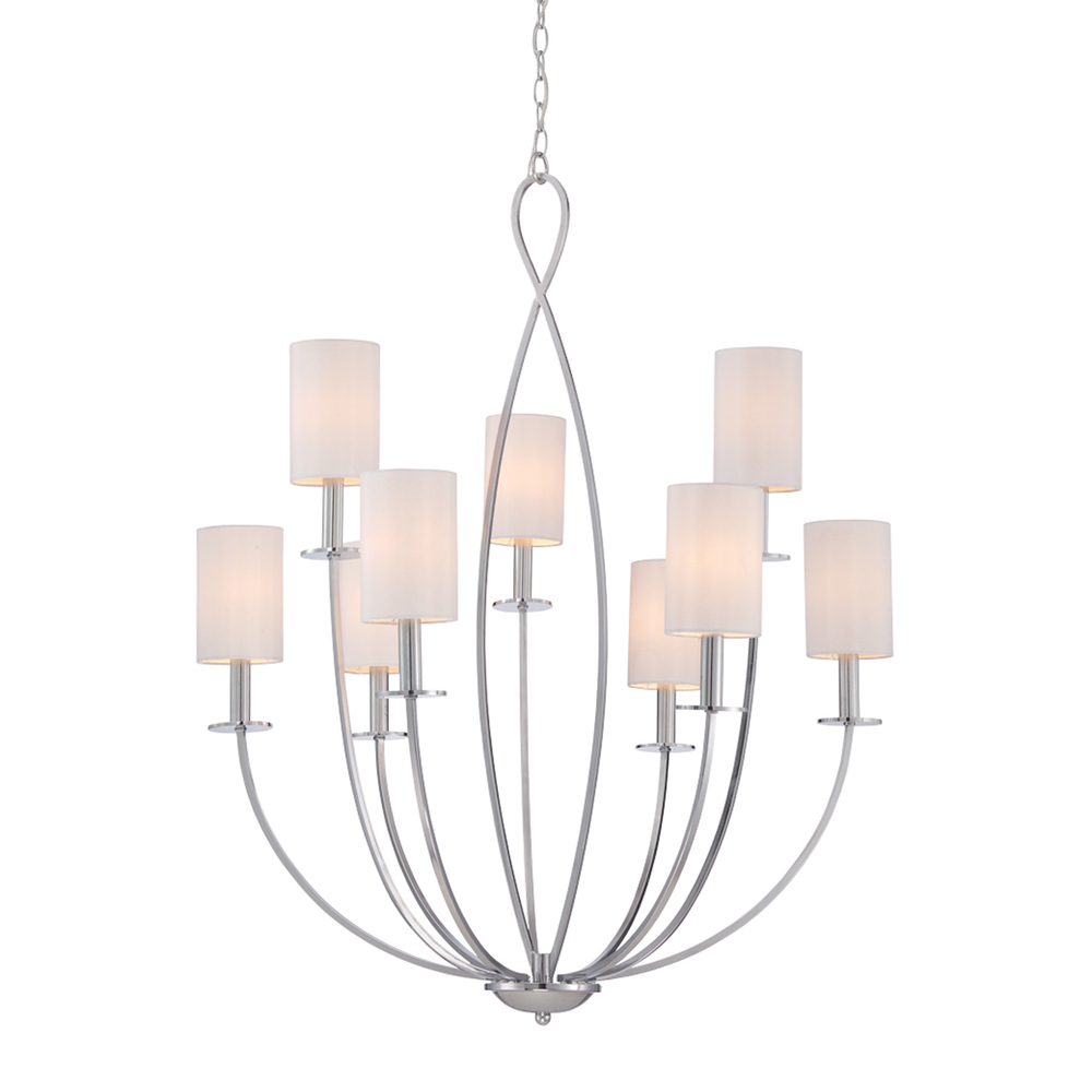 Castana, 9Lt Chandelier, Chrome
