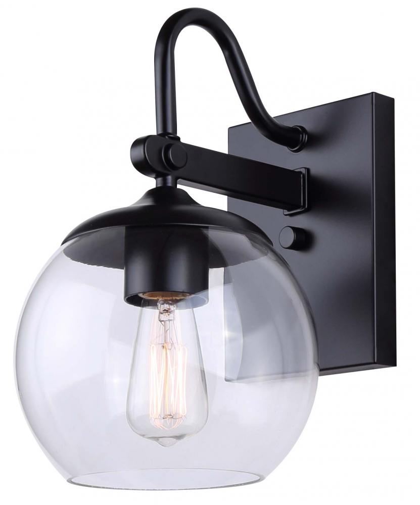 Oli 1 Light Outdoor Lantern, Black Finish