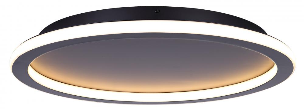 GAVYN 20 in. 1 Light Integrated LED Black Modern Flush Mount