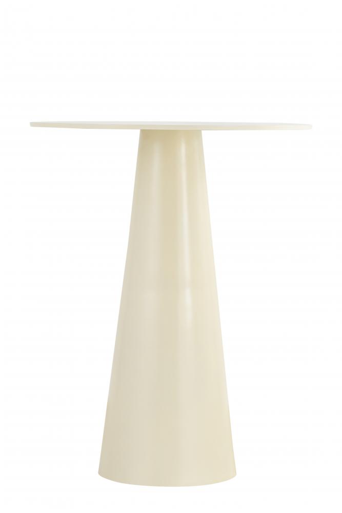 Safid White Finished Side Table