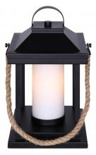 Canarm ITL2142B13BKR - Kyler 1 Light Table Lamp with Matte Black and Rope Finish and White Shade