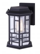 Canarm IOL353BK - CHANTRY, 1 Lt Outdoor Down Light, Clear Glass, 100W Type A, 8 1/4" W x 11" H x 8 1/4" D