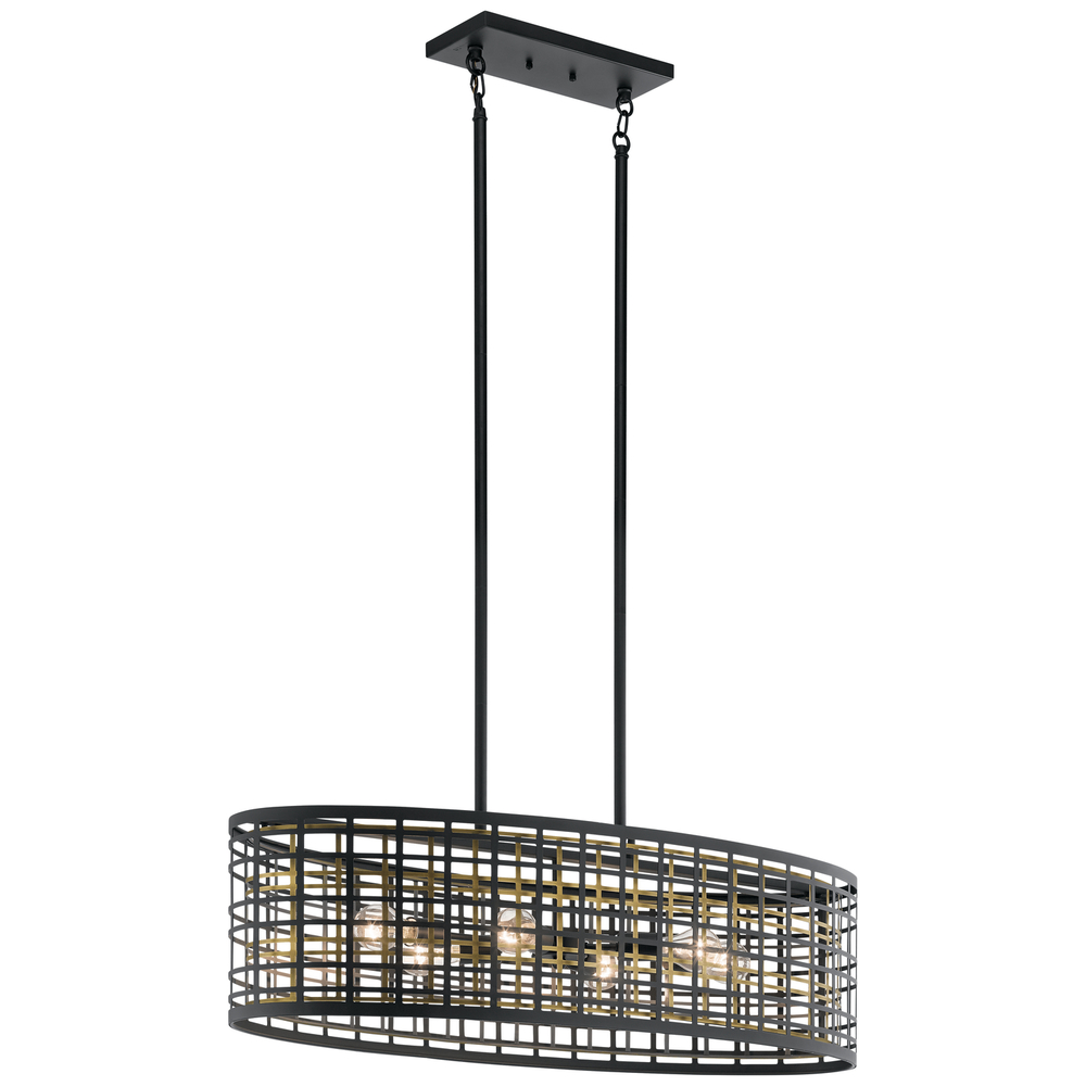 Oval Chandelier/Pendant 6Lt