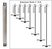 Kichler 360000BSS - Fan Down Rod 12 Inch (10 pack)