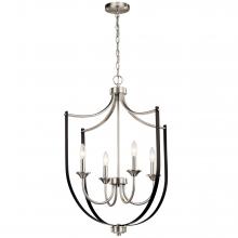 Kichler 52279NI - Tula™ 4 Light Foyer Chandelier Brushed Nickel