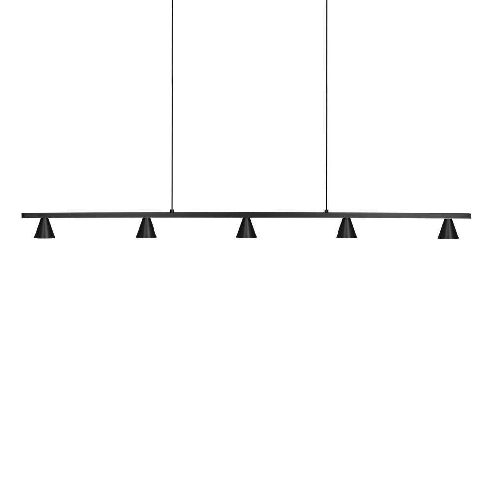 Dune 47-in Black LED Linear Pendant