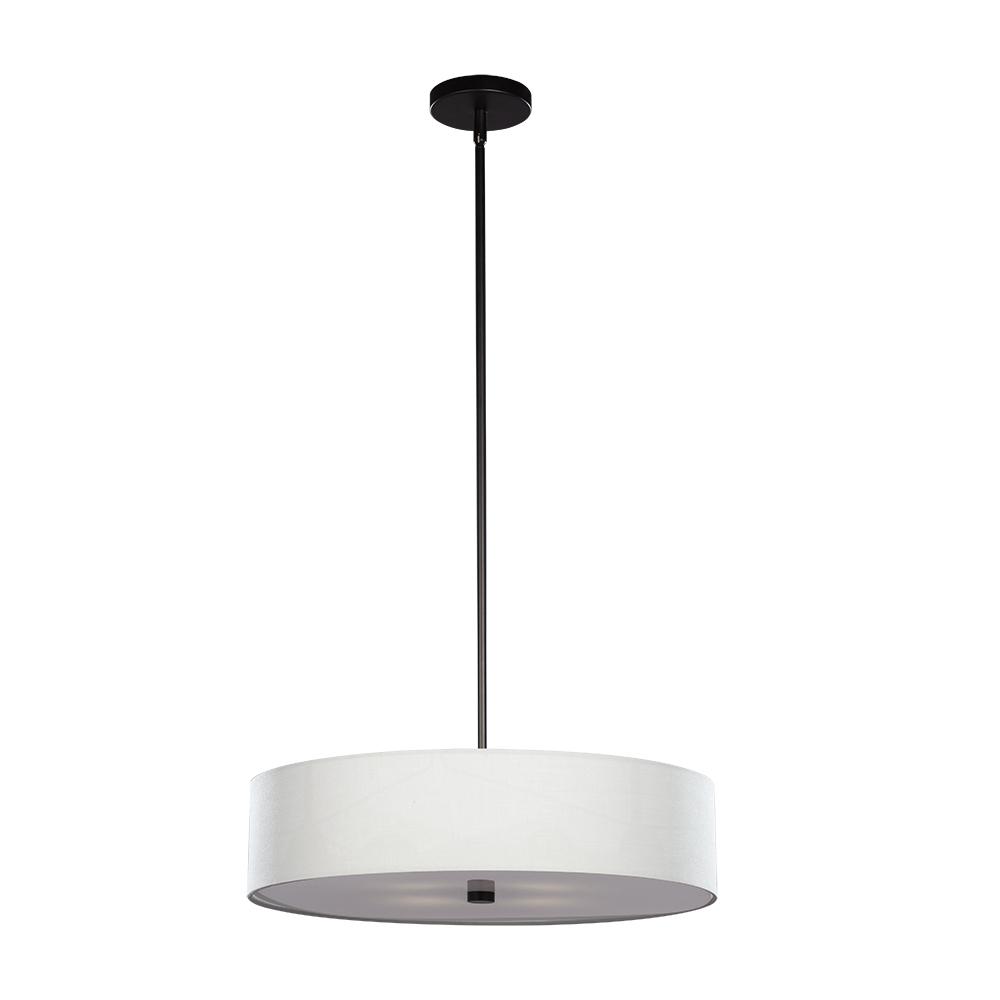 20" Semi-Flush/Pendant BK-HO/GY-SHA