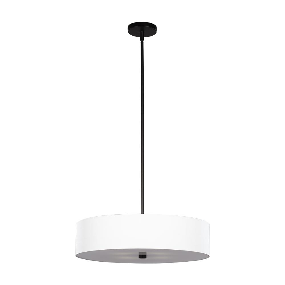 20" Semi-Flush/Pendant BK-HO/WH-SHA