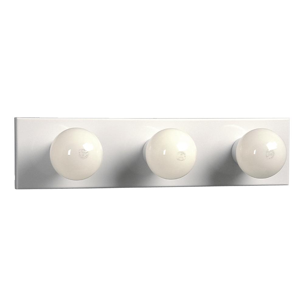 Three Light Vanity Bar - White