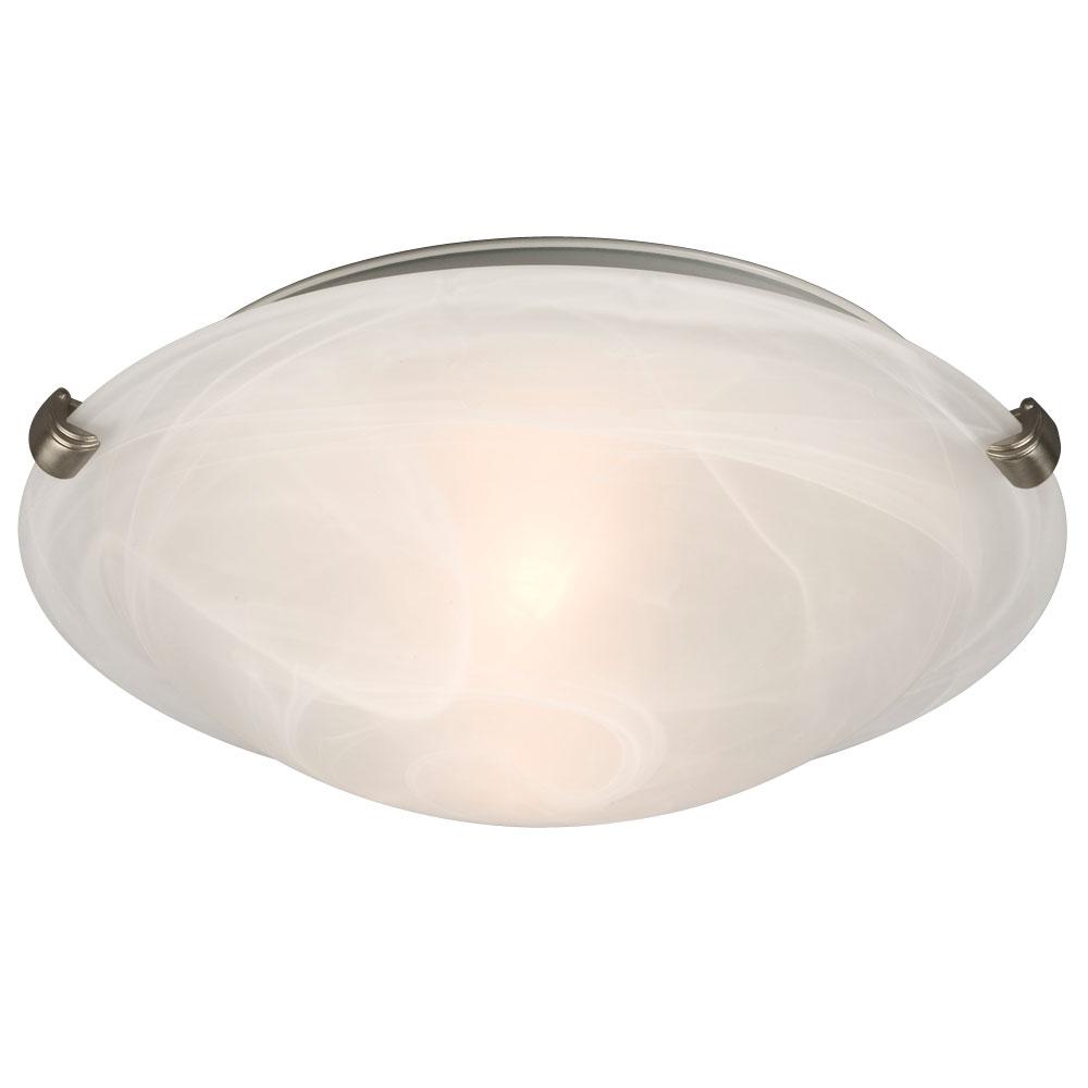 Flush Mount Ceiling Light - in Pewter finish with Marbled Glass