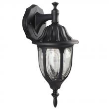 Galaxy Lighting 301130 BLK - Outdoor Cast Aluminum Lantern - Black w/ Clear Glass