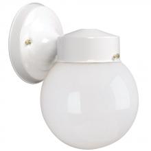 Galaxy Lighting 320111WH - Outdoor Wall Fixture - White w/ Opal White Glass