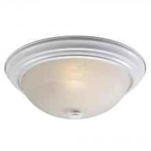 Galaxy Lighting 635032WH - Flush Mount - White w/ Marbled Glass