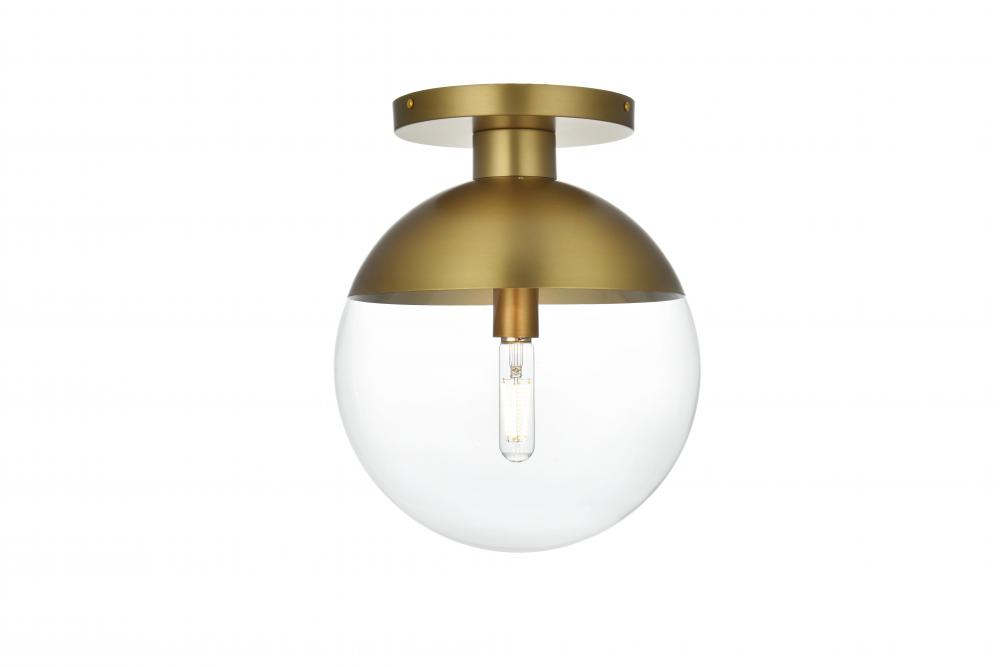 Eclipse Flush D12"H14.5"L1 Satin Gold CL