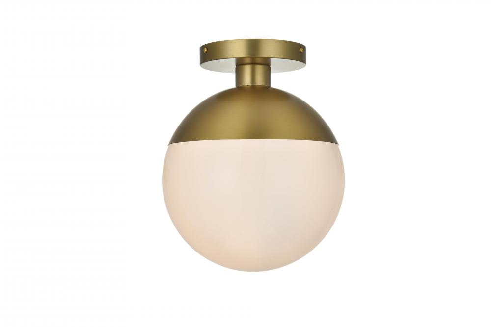 Eclipse Flush D10"H12.25"L1 Satin Gold W