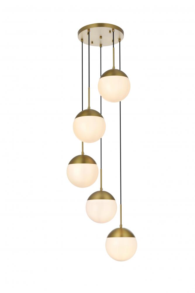 Eclipse Hang D18"H9"L5 Satin Gold W