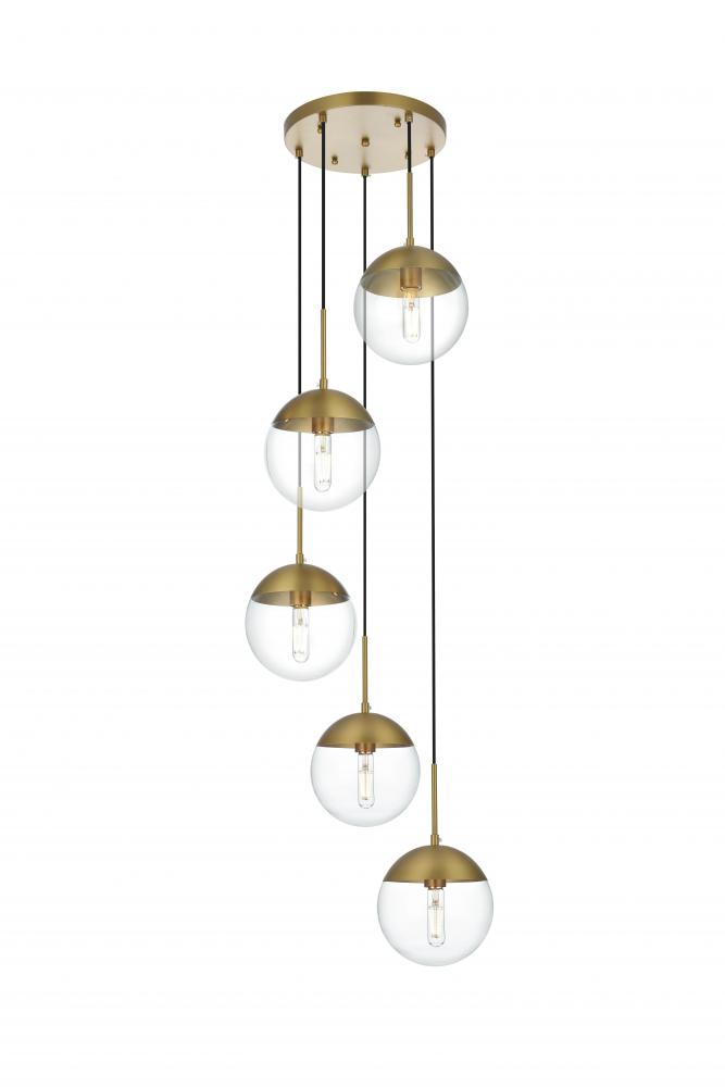 Eclipse Hang D18"H9"L5 Satin Gold CL