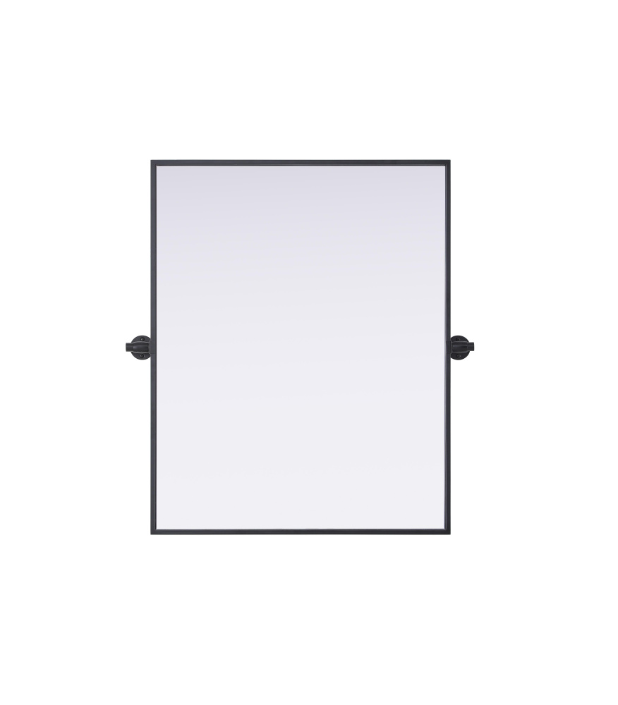 Metal Frame Mirror 24"W x 30"H Black