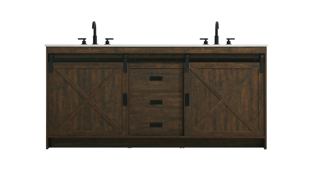Vanity Cabinet 2Dr 2Dw 72''x34''x22'' Expresso