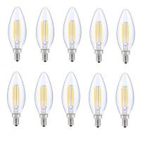 Elegant E12LED105-10PK - LED E12 CANDELABRA, BLUNT TIP, 2700K, 300 degree, CRI80, ES, UL, 6W, 40W EQUIVALENT, 15000HRS