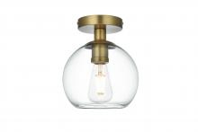 Elegant LD2204SG - BAXTER Flush D7.9"H9.3"L1 Satin Gold CL