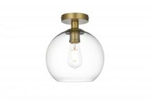 Elegant LD2210SG - BAXTER Flush D9.8"H11.2"L1 Satin Gold CL