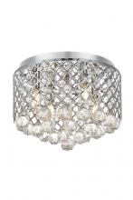 Elegant LD5010F13C - Tully Collection Flushmount D13.5 H9.4 Lt:4 Chrome Finish