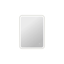 Elegant MRE6A2736SL - 36 Inch Rectangle LED Front and Backlit Wall Mirror in Silver