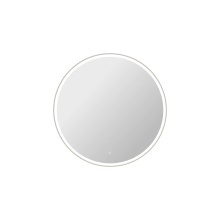 Elegant MRE6B45SL - 45 Round LED Front and Backlit Wall Mirror in Silver
