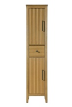 Elegant SC296A16HT - 16 inch Bath Storage Cabinet in Honey Teak