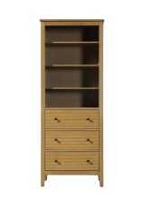 Elegant SC296B28HT - 28 Inch Open Shelving Bath Storage Cabinet in Honey Teak