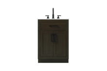 Elegant VF29724MMB - Vanity Cabinet 2Dr1Dw 24"W x 22"D x 35''H Mocha Brown