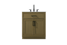Elegant VF29730MCB - Vanity Cabinet 2Dr1Dw 30"W x 22"D x 35''H Chestnut Brown