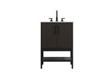 Elegant VF60724MMB - Vanity Cabinet 2Dr 24"x22"x34" Mocha Brown