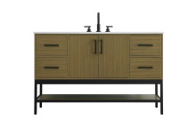 Elegant VF60754MCB - Vanity Cabinet 2Dr4Dw 54"x22"x34" Chestnut Brown