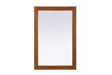 Elegant VM32436BW - Noah Rectangle Wood Mirror 24 x 36 in Brandy Walnut