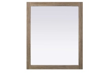Elegant VM33036NT - Noah Rectangle Wood Mirror 30 x 36 in Natural Oak