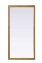 Elegant VM37236HT - Noah Rectangle Wood Mirror 72 x 36 in Honey Teak