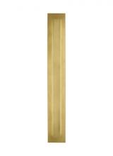 Visual Comfort & Co. Modern Collection 700OWASP93036DNBUNVSSP - Aspen Contemporary Dimmable LED 36 Outdoor Wall Sconce Light in a Natural Brass/Gold Colored Finish