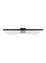Visual Comfort & Co. Modern Collection SLBA14730B - The Nyra 36-inch Damp Rated 1-Light Integrated Dimmable LED Bath Vanity in Mightshade Black